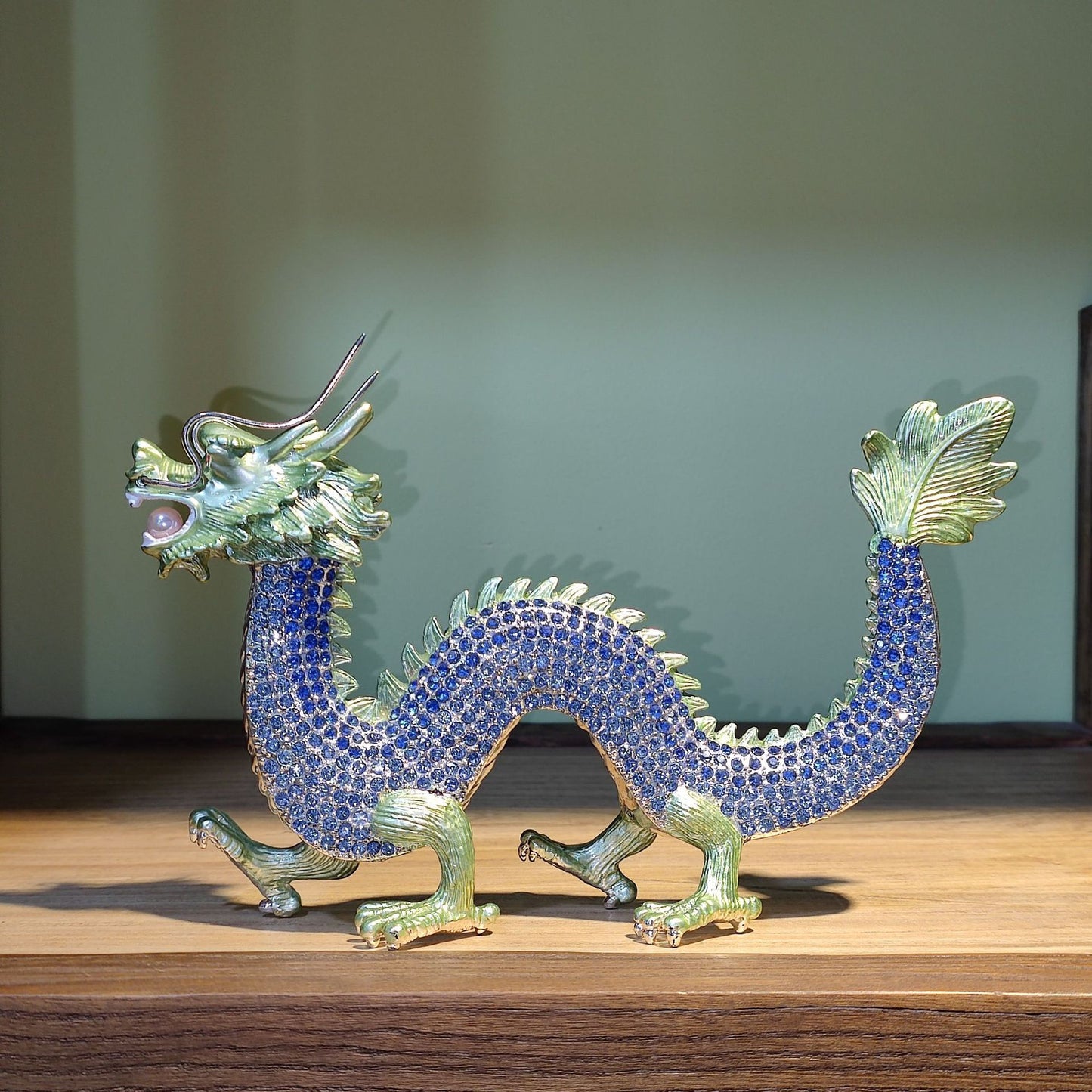 Hand Enameled Ornament- Walking Dragon(22*12.5 cm/8.7*4.9 inch)