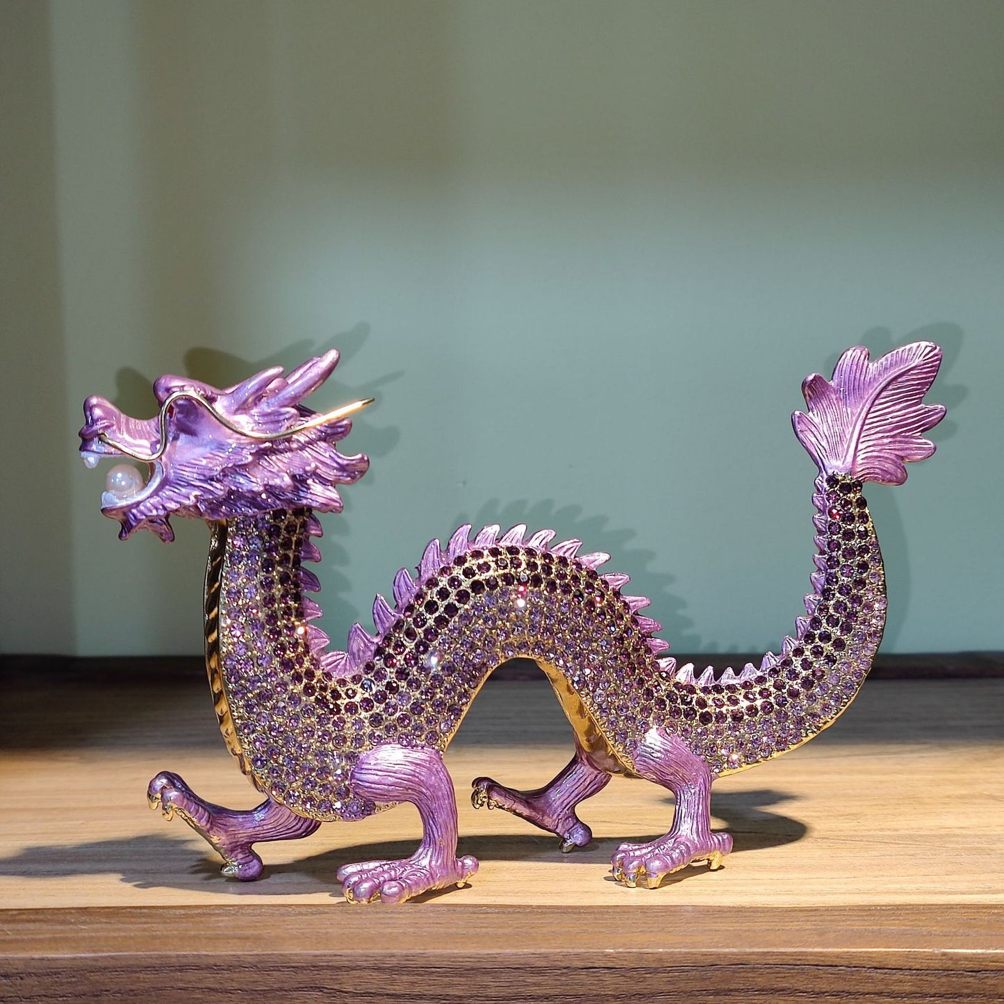 Hand Enameled Ornament- Walking Dragon(22*12.5 cm/8.7*4.9 inch)