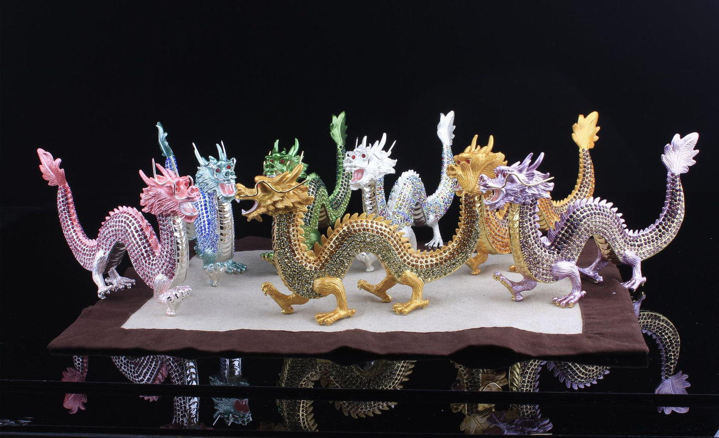 Hand Enameled Ornament- Walking Dragon(22*12.5 cm/8.7*4.9 inch)