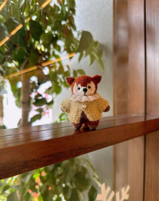 Knitted Mini Animals(Fox/Spotted Dog/Penguin/Elephant)