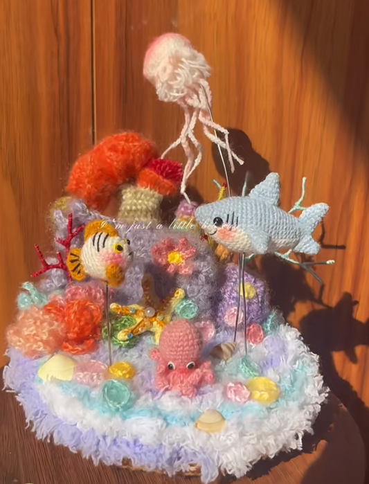 Crochet Sea World/House- Mirco Sea Animals/Night Lamp