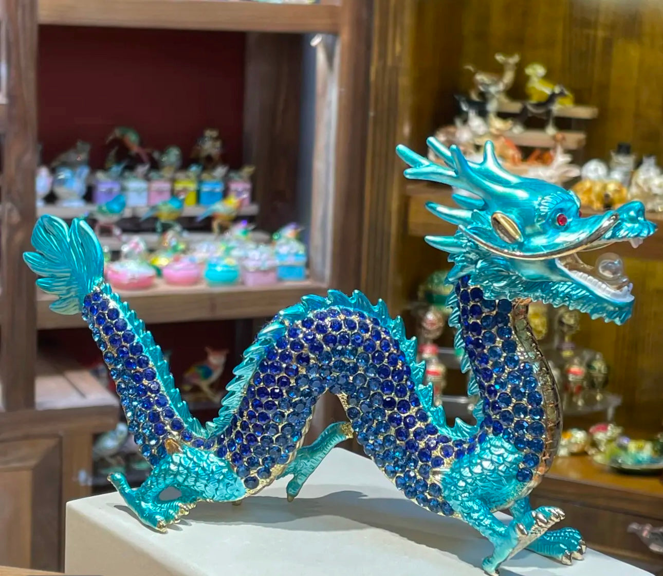 Hand Enameled Ornament- Walking Dragon(22*12.5 cm/8.7*4.9 inch)