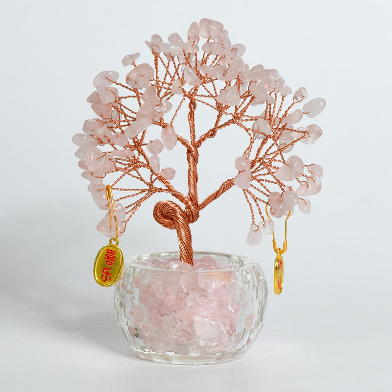 Crystal Tree with Twisted Tree Trunk(16 cm/6.3 inch)