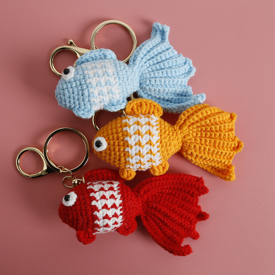 Golden Fish Keychain