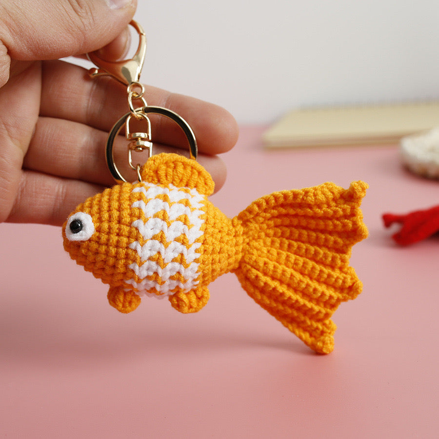 Golden Fish Keychain