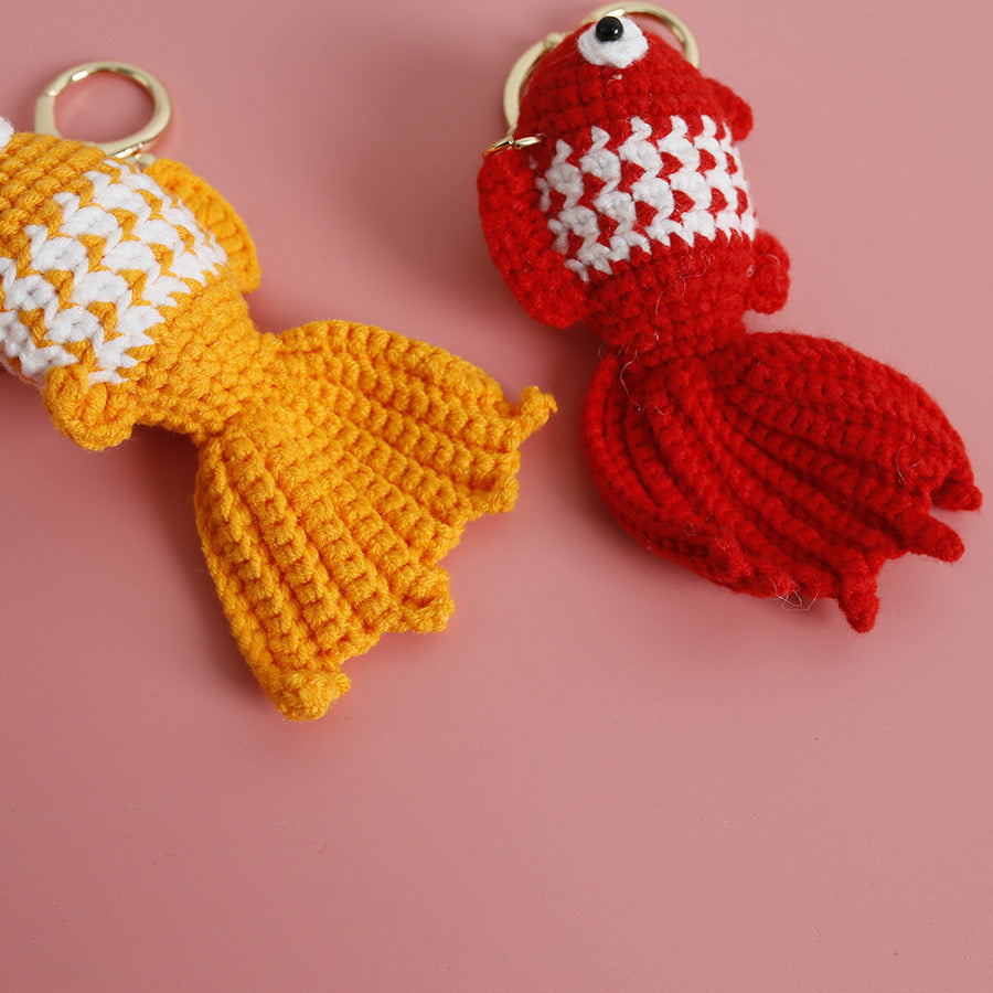 Golden Fish Keychain