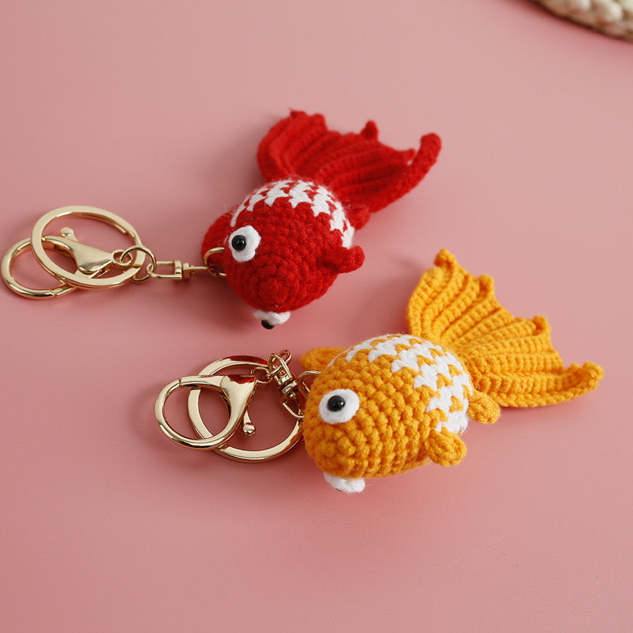 Golden Fish Keychain