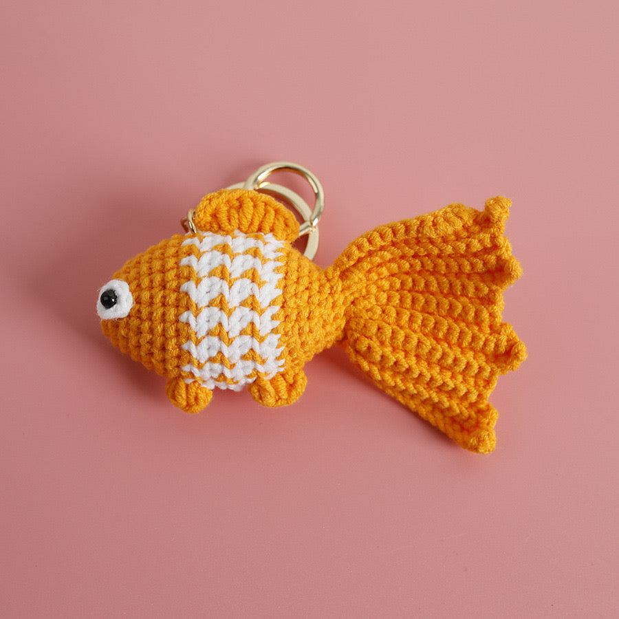 Golden Fish Keychain