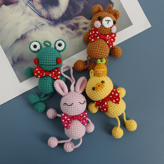 Animal with Bowknot Keychain