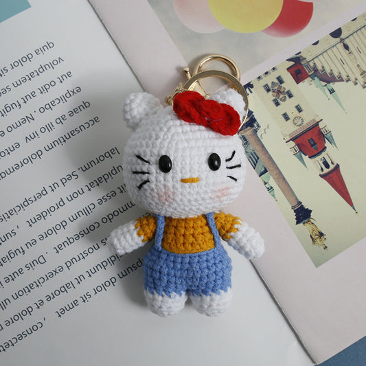 HelloKitty with Blue Suspender Trousers Keychain