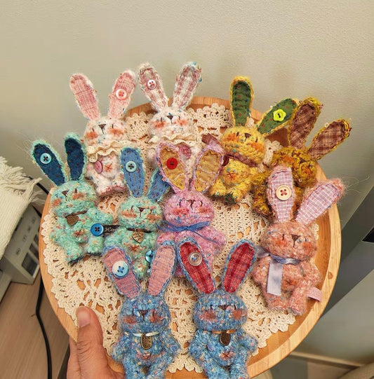 Crochet Bunny/Mohair(10 cm/3.9 inch)