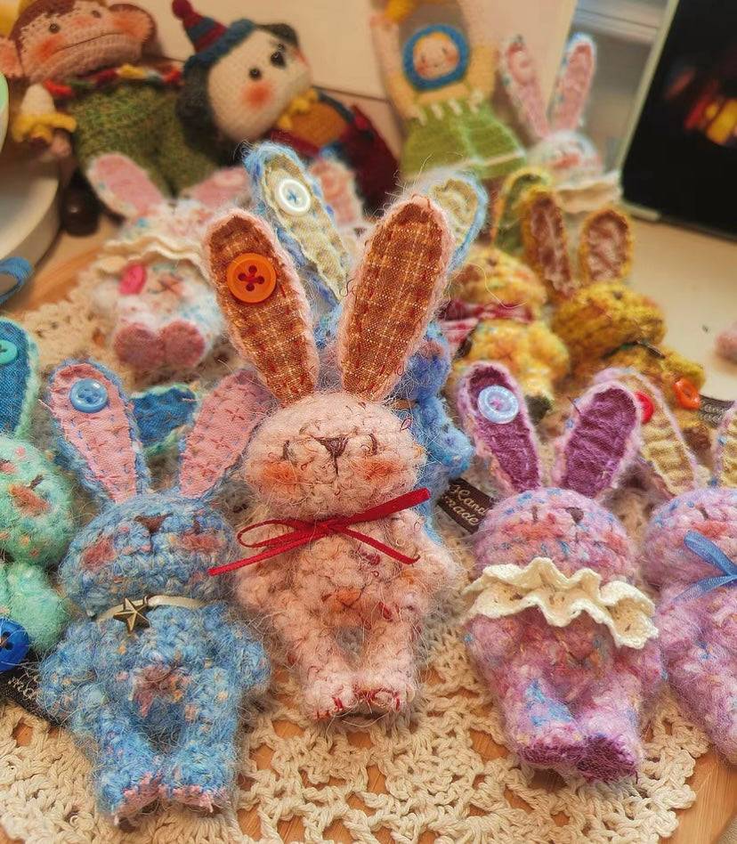 Crochet Bunny/Mohair(10 cm/3.9 inch)