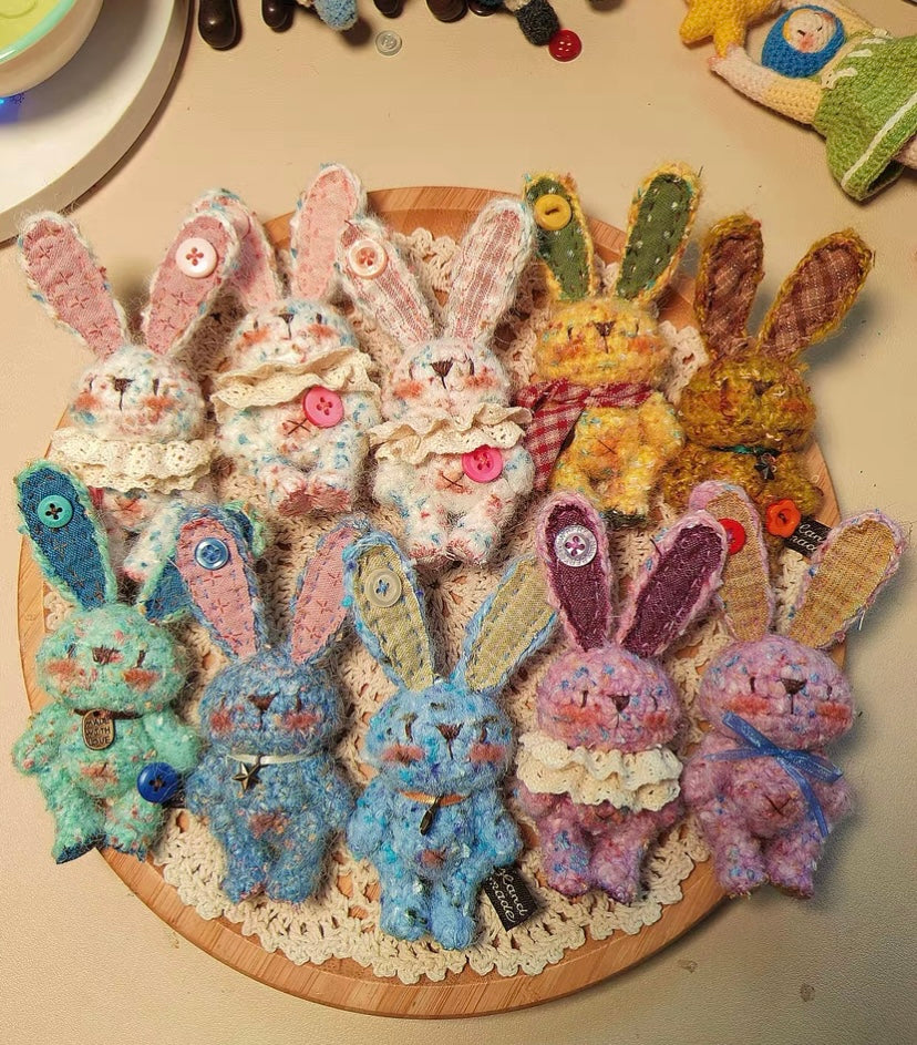 Crochet Bunny/Mohair(10 cm/3.9 inch)