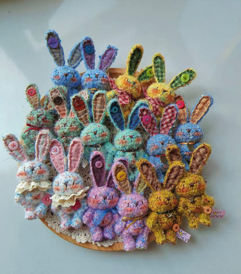 Crochet Bunny/Mohair(10 cm/3.9 inch)