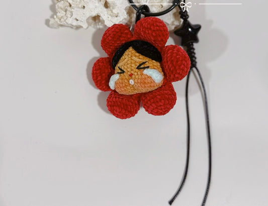 Crochet Cry Baby Keychain
