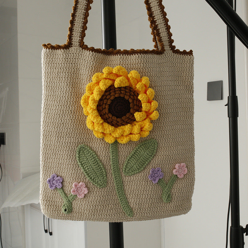 Sunflower/ Lily of the Valley Shoulder Bag