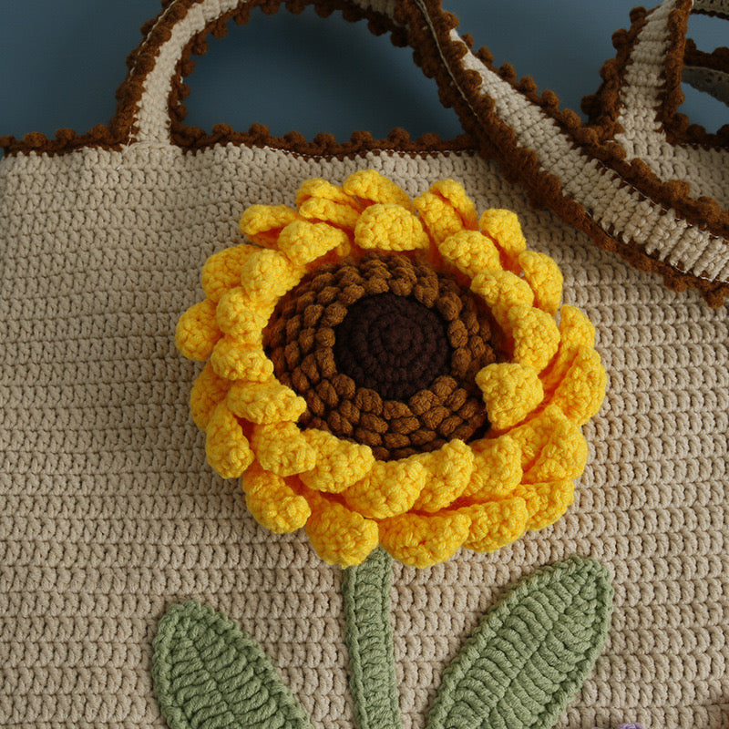 Sunflower/ Lily of the Valley Shoulder Bag