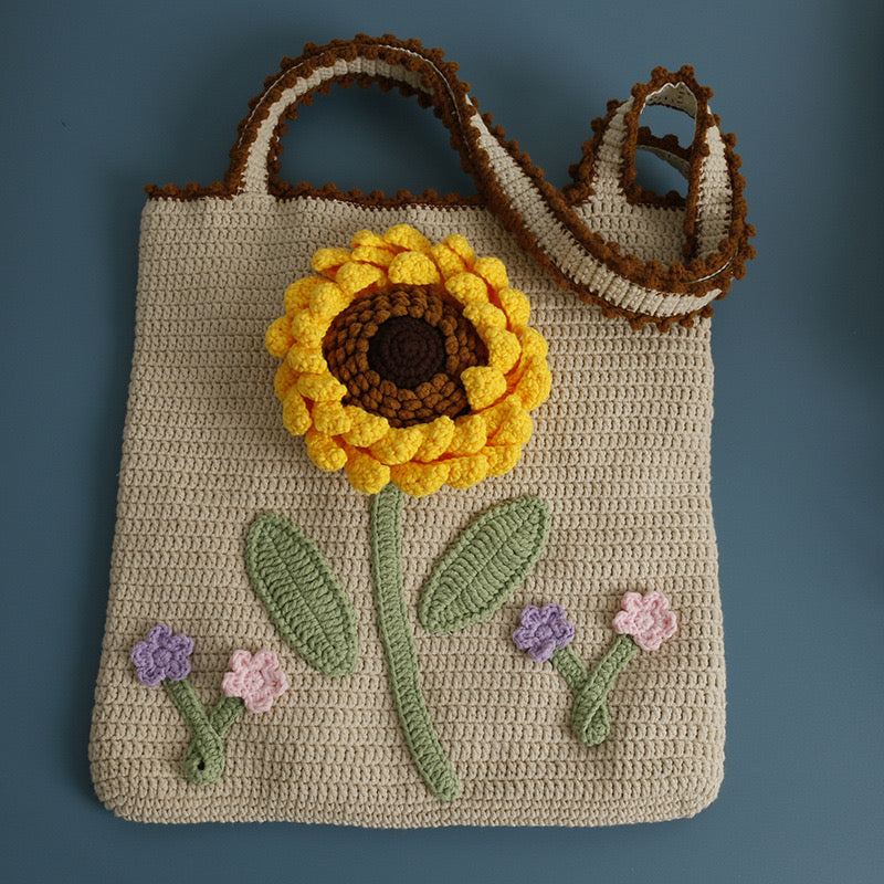 Sunflower/ Lily of the Valley Shoulder Bag