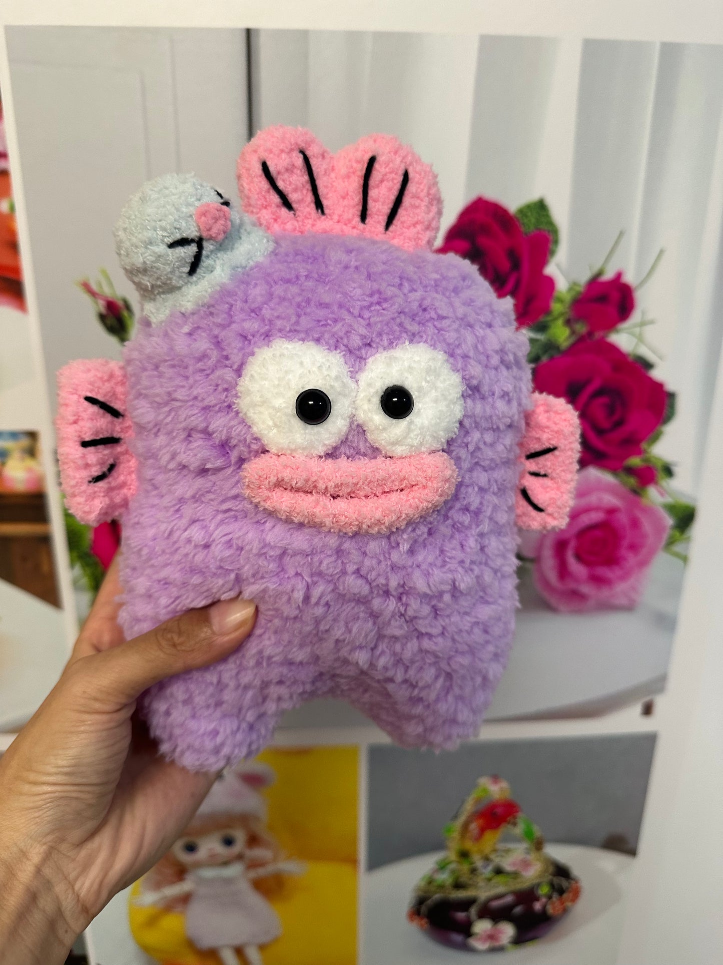 Crochet Fishman Toy(Small:22 cm/8.5 inch; Big:28 cm/11.5 inch)