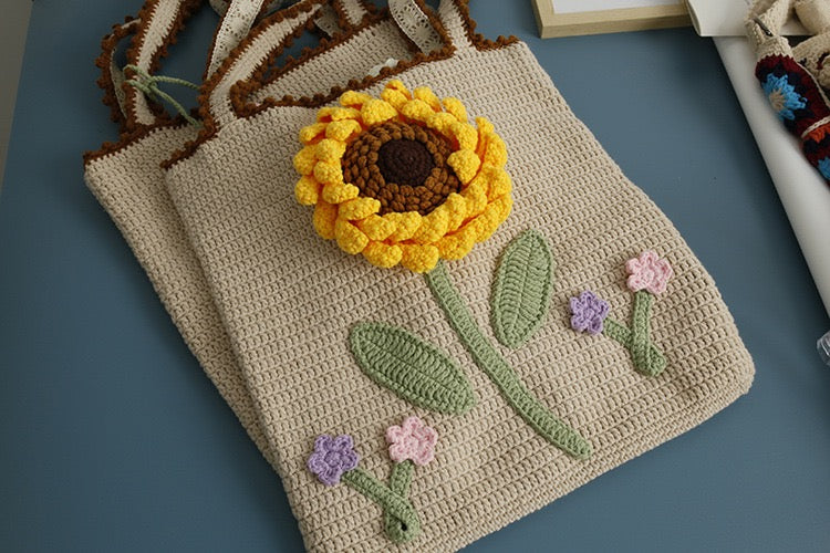 Sunflower/ Lily of the Valley Shoulder Bag