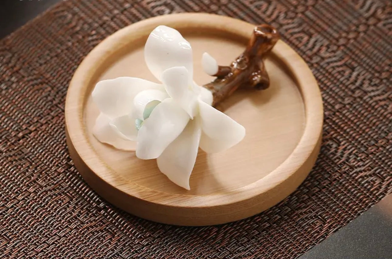 Ceramic Flower- Single Magnolia(7*5*3.5 cm/2.8*2*1.4 inch)