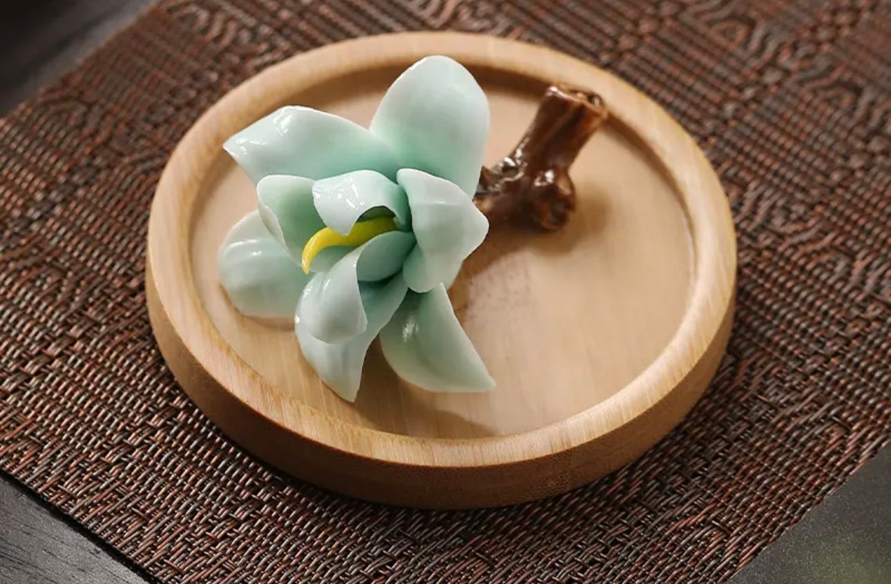 Ceramic Flower- Single Magnolia(7*5*3.5 cm/2.8*2*1.4 inch)