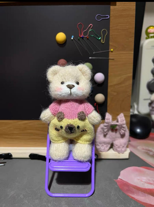 Knitted Bear with Bear Pants(11 cm/4.3 inch)