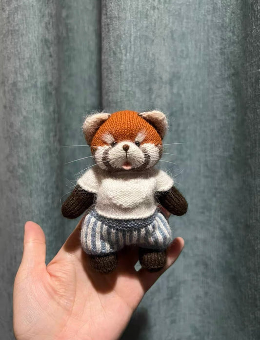 Knitted Red Panda(9 cm/3.5 inch)