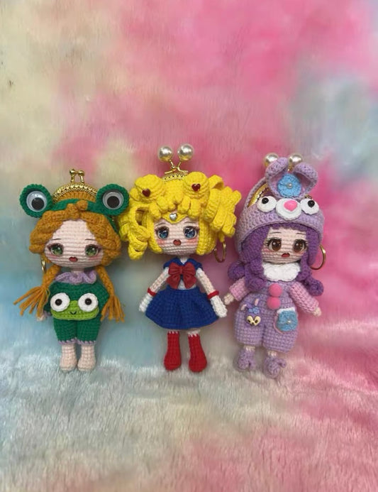 Crochet Doll/Bag(18 cm/7.1 inch)