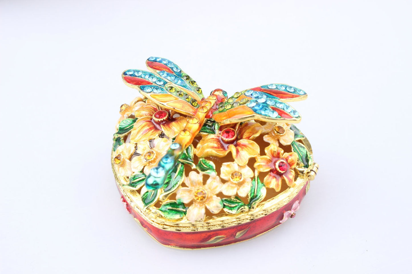 Hand Enameled Jewelry Box- Dragonfly(7.5*4 cm/3*1.6 inch)