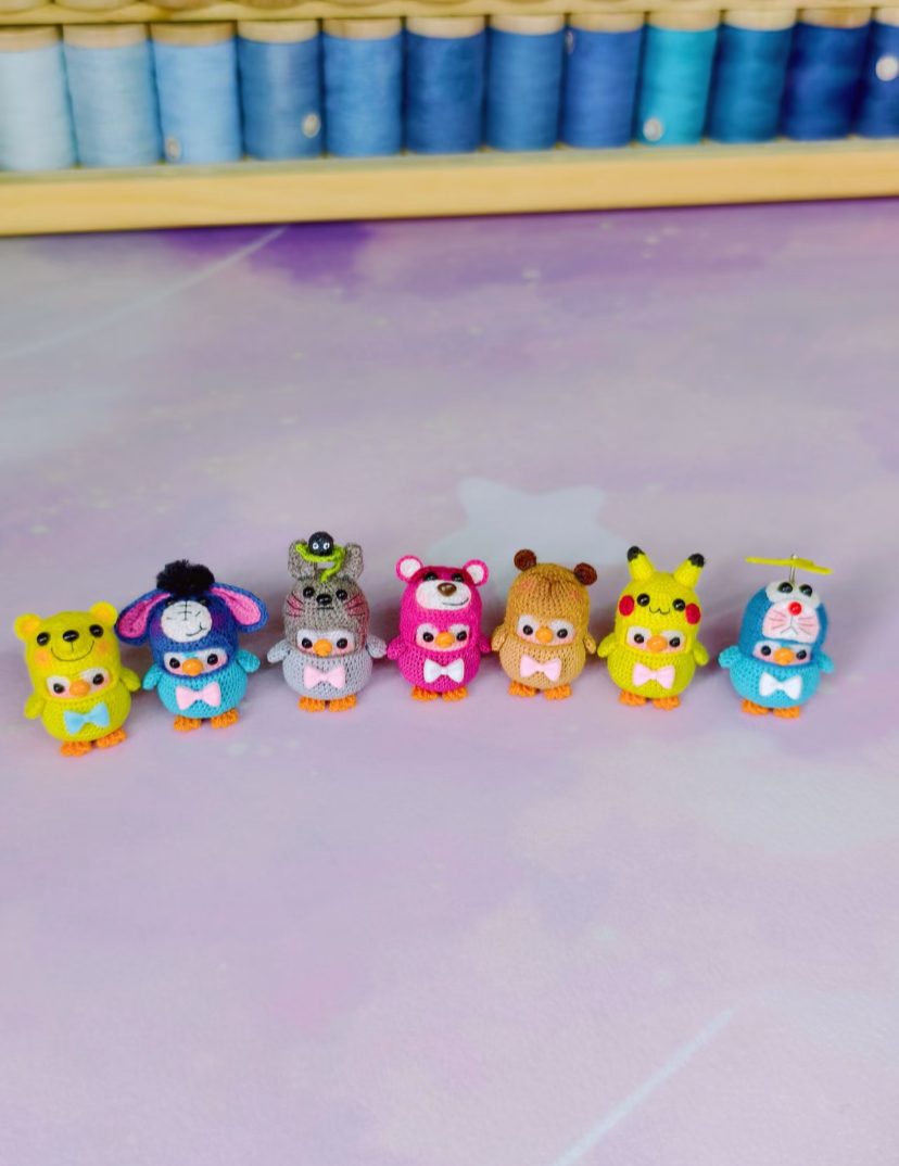 Crochet Mini Animals/Animal Hat/Micro Crochet