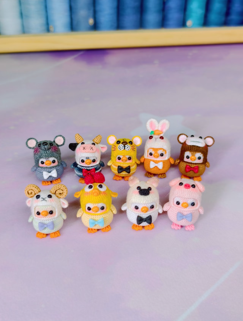 Crochet Mini Animals/Animal Hat/Micro Crochet
