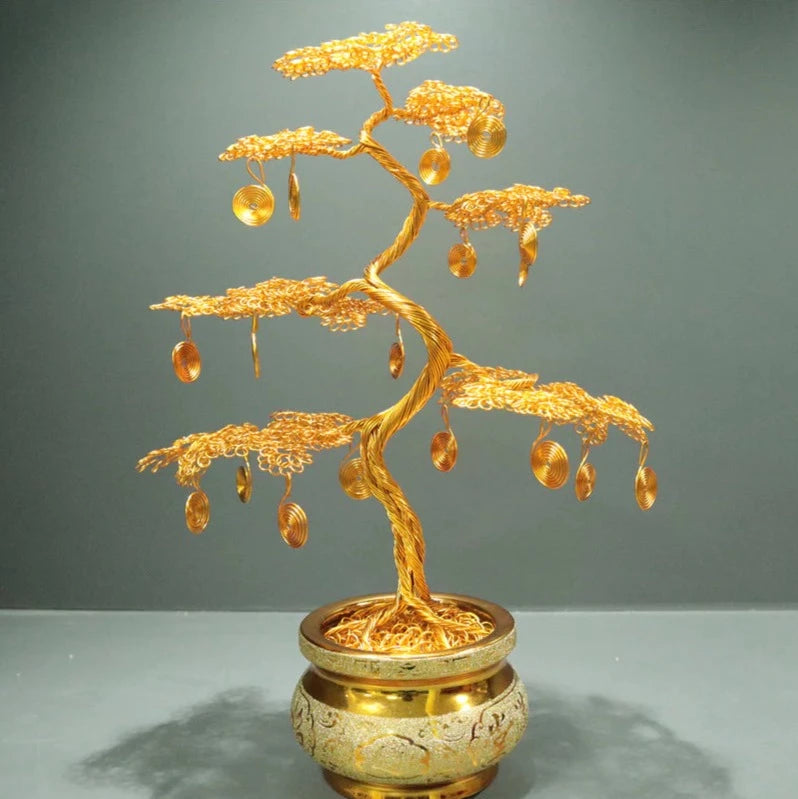 Money Tree (with Golden Coins/Height:35cm/13.8 inch)