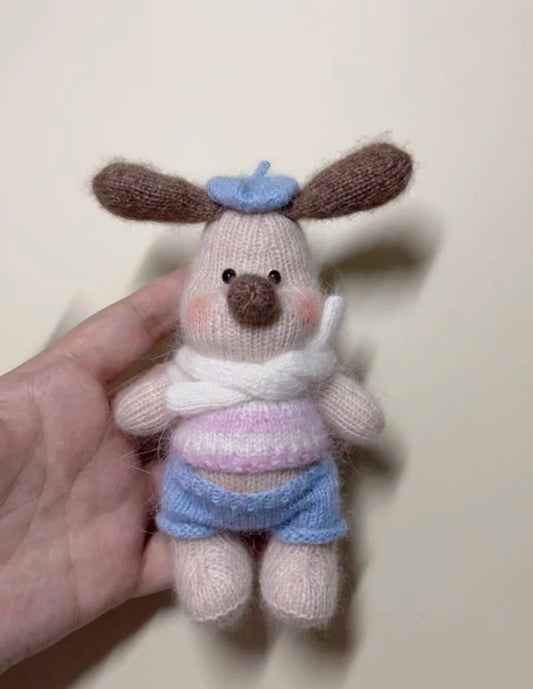 Knitted Dog(12 cm/4.7 inch)