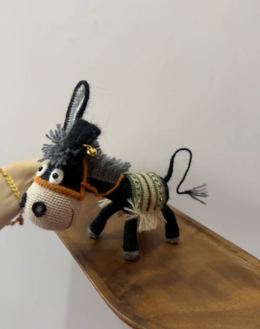 Crochet Donkey/Artificial Mink/17~27(including tail) cm/6.7~10.6(including tail) inch