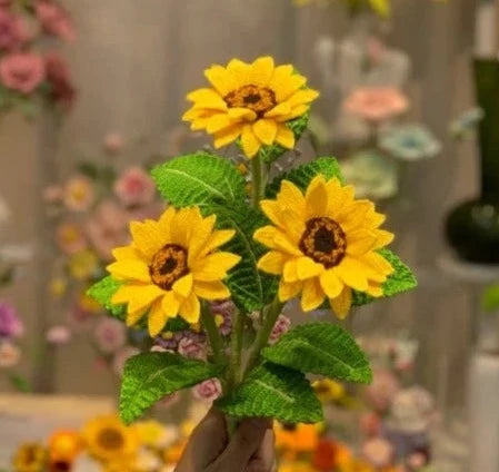 Crochet Sunflower- Hollow Cotton
