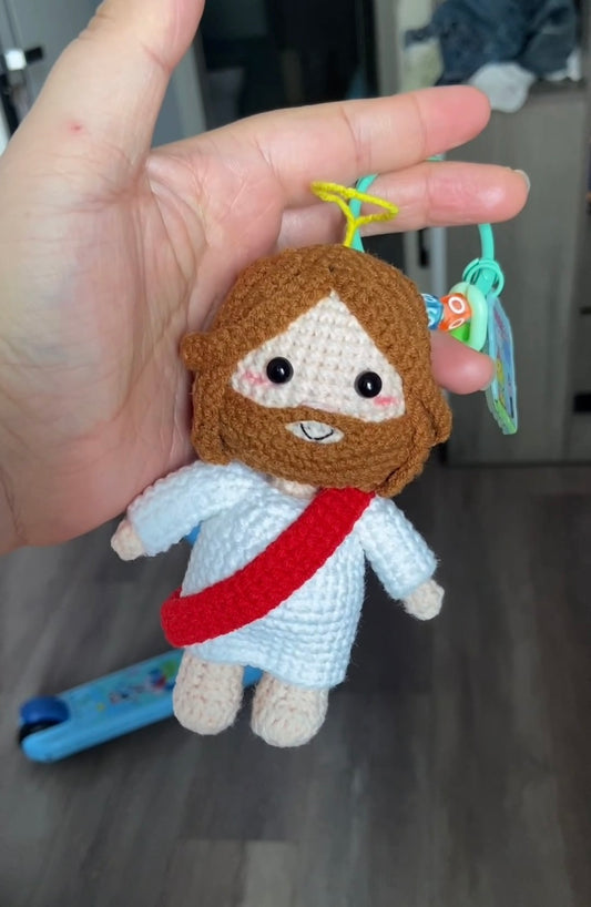 Crochet Jesus Keychain(12 cm/4.7 inch)