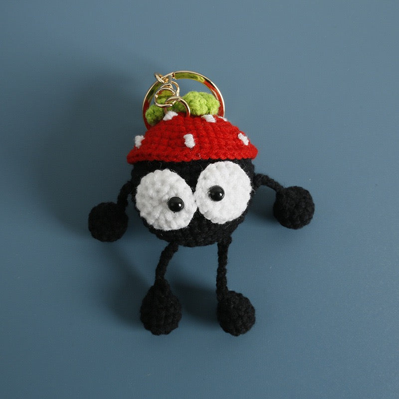 Soot with Animal Hat Keychain