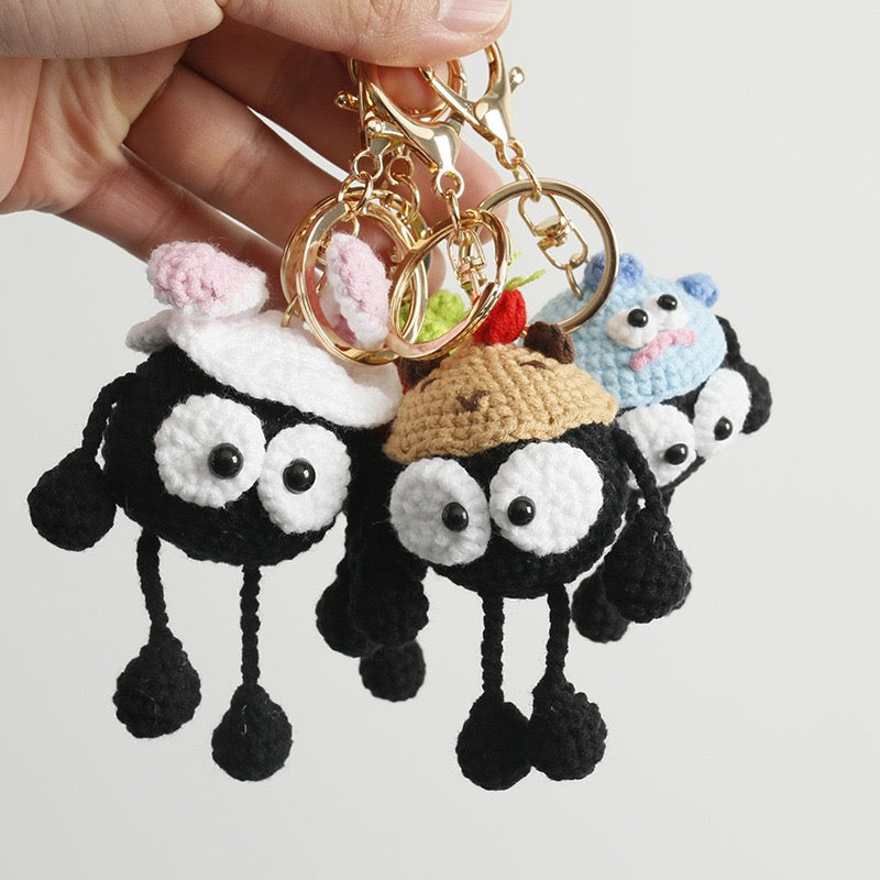 Soot with Animal Hat Keychain