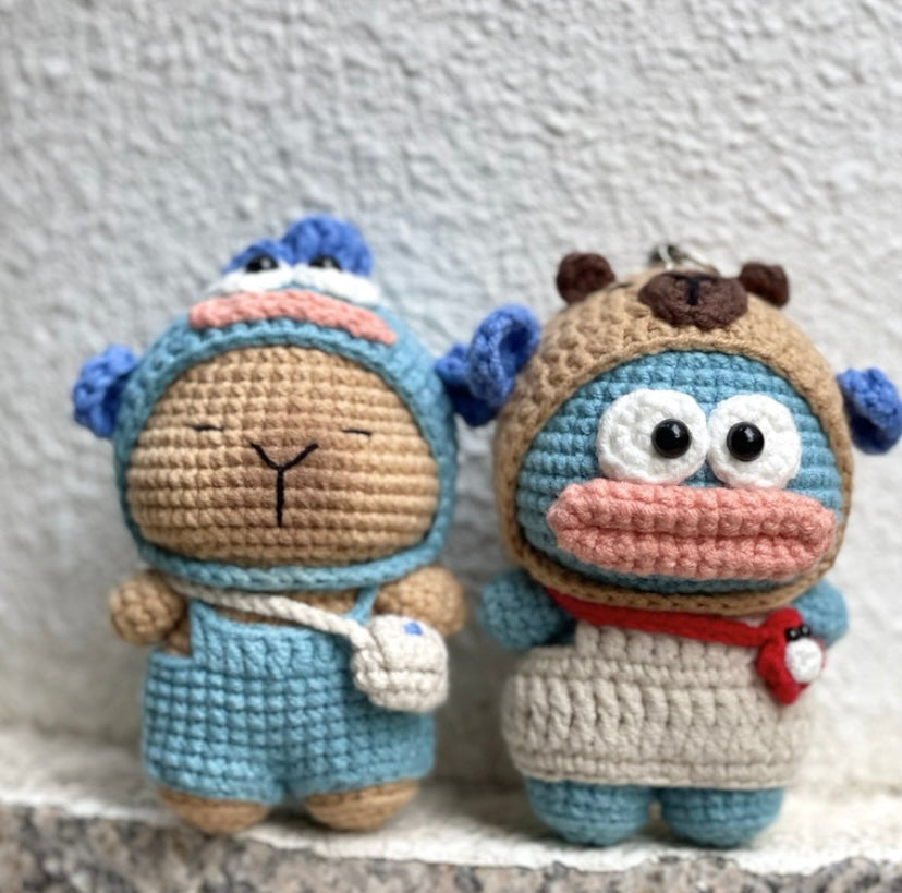 Crochet Capybara/Fishman