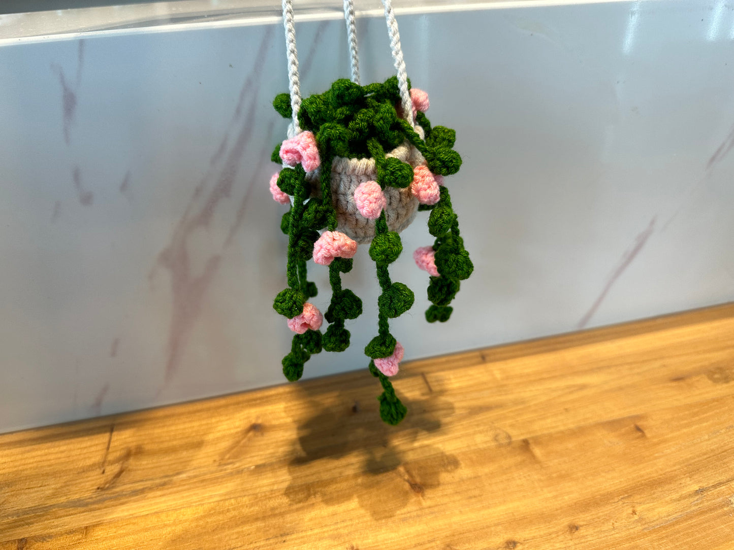 Flowers& Leaves Basket Car Hanger