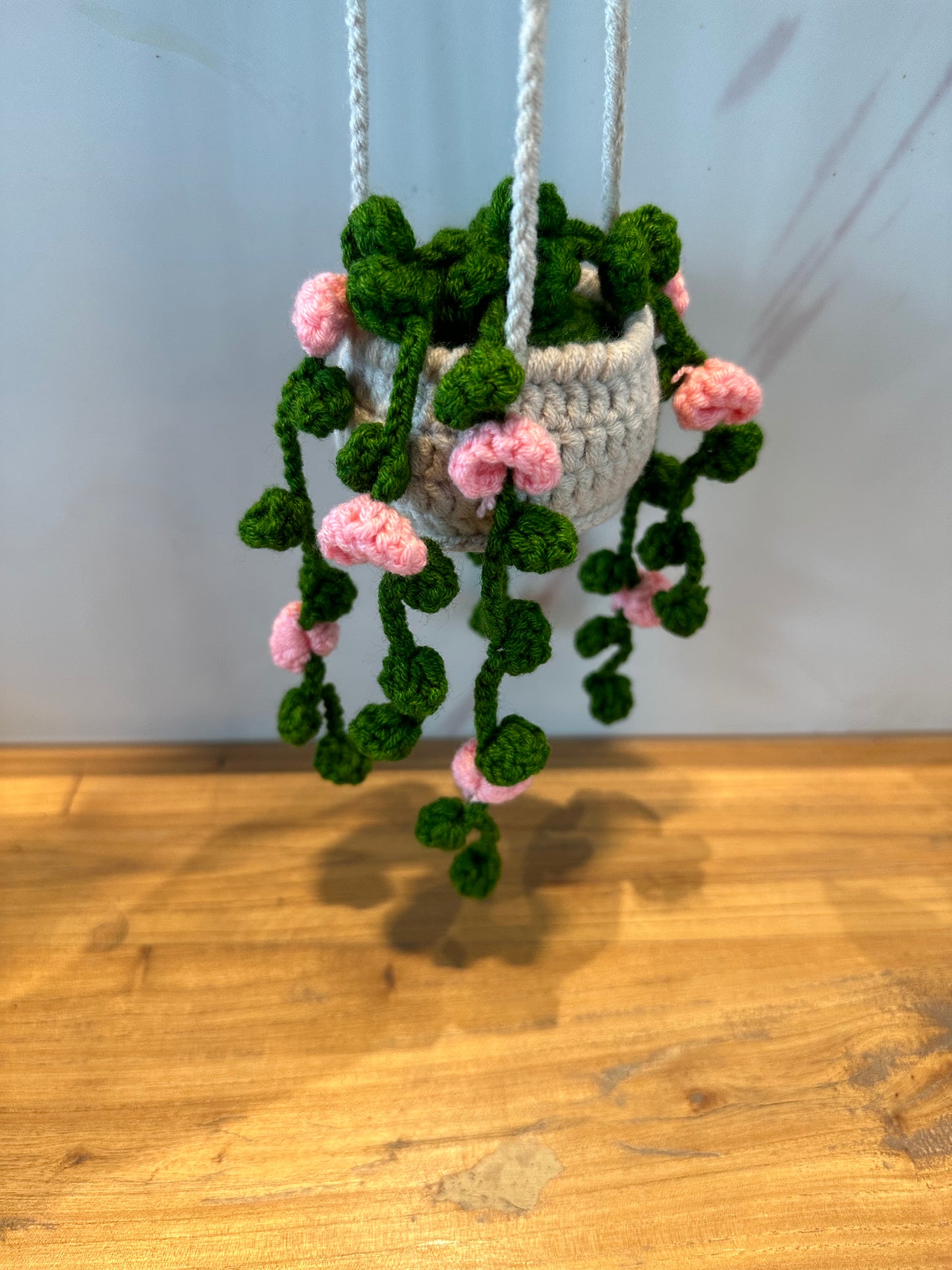 Flowers& Leaves Basket Car Hanger