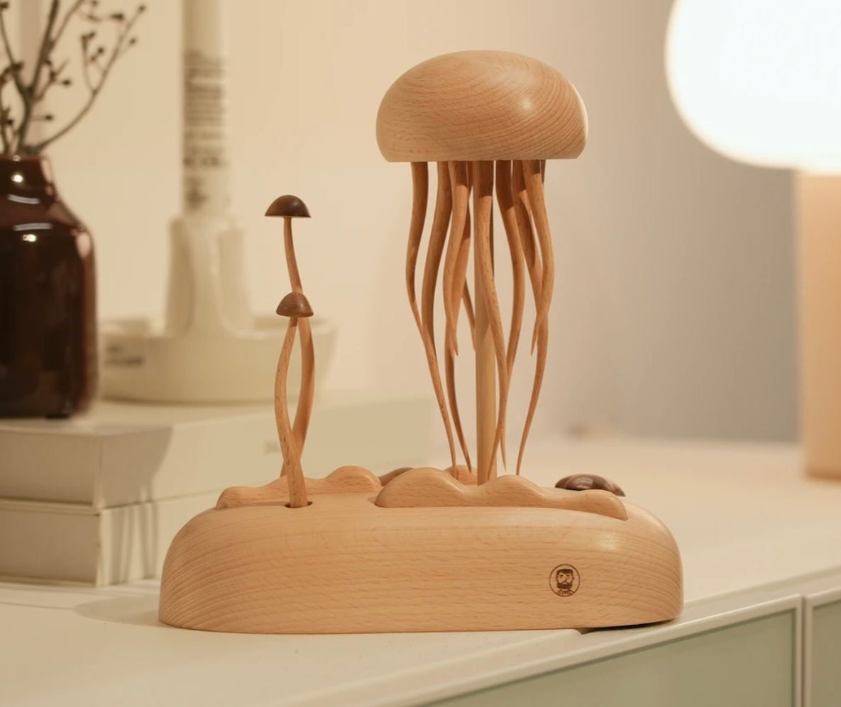 Wooden Mechanical Jellyfish(Black Walnut/Beech)