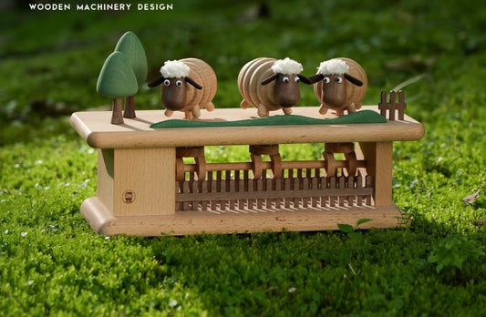 Wooden Mechanical Sheep(Black Walnut/Beech)