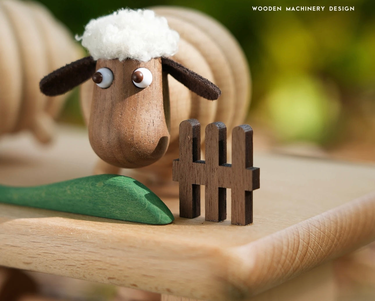 Wooden Mechanical Sheep(Black Walnut/Beech)