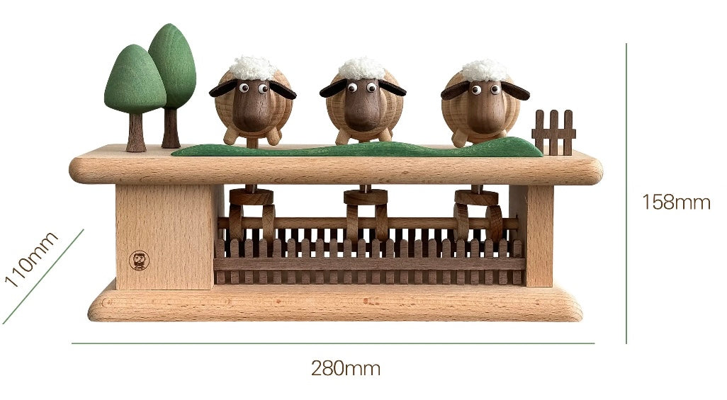 Wooden Mechanical Sheep(Black Walnut/Beech)