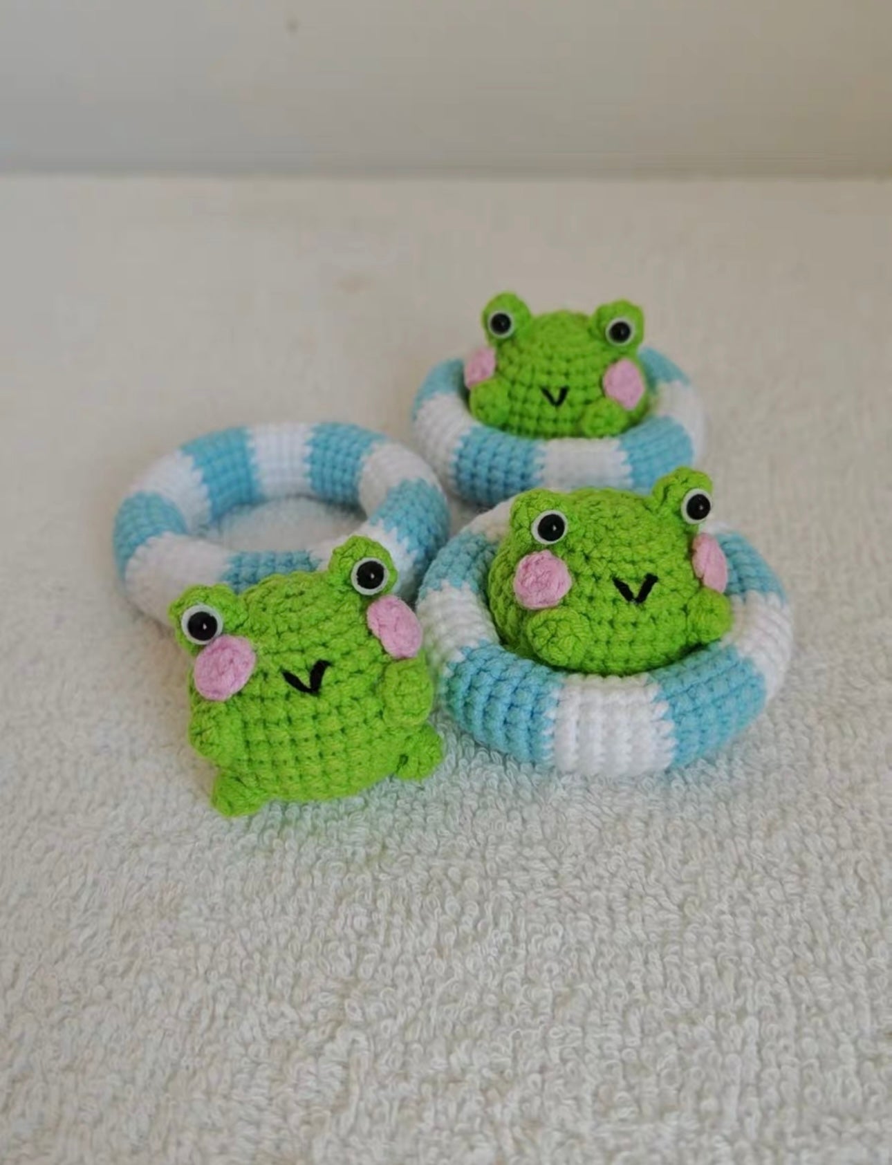 Crochet Frog with Swimming Ring