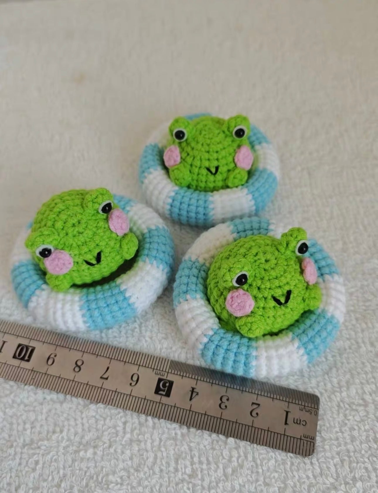 Crochet Frog with Swimming Ring