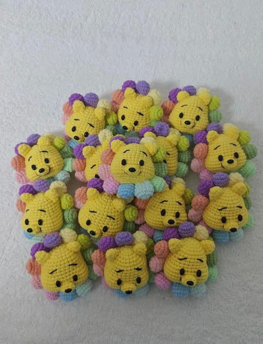 Crochet Winnie The Pool with Sunflower