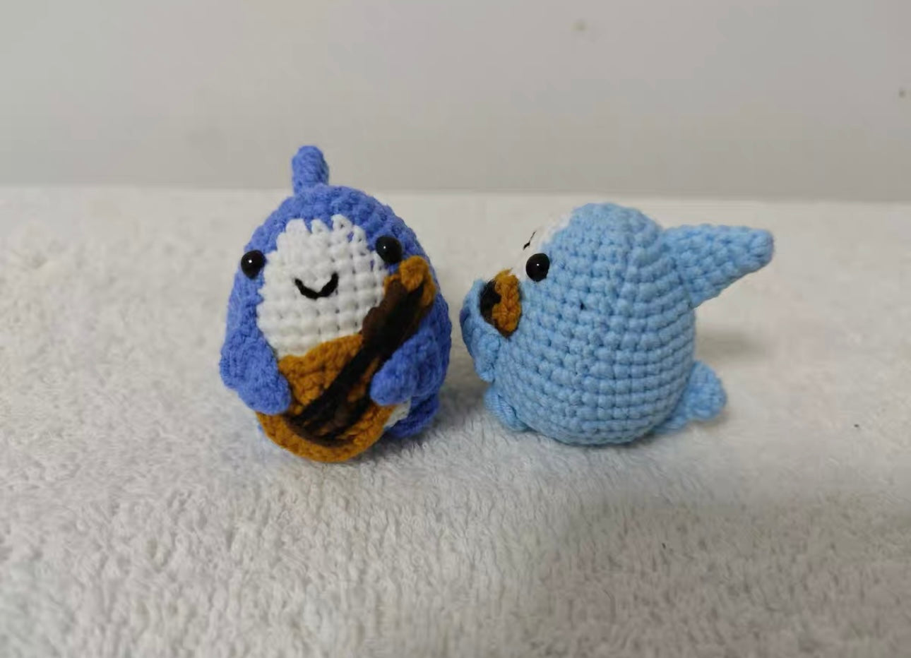 Crochet Shark Playing Guitar